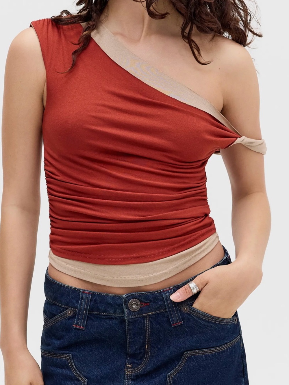 BDG Sz M Twisted Rust Top